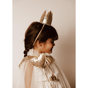 Корона принцессы Mrs. Ertha "Golden Queen", золотая, 3-6 лет